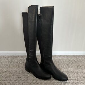 Cole Hann Duchess Boots in Black Leather